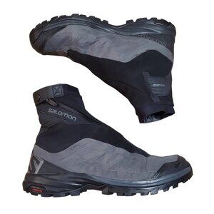 Salomon Outpath Pro Goretex hiking boots gray black size 11 us mens